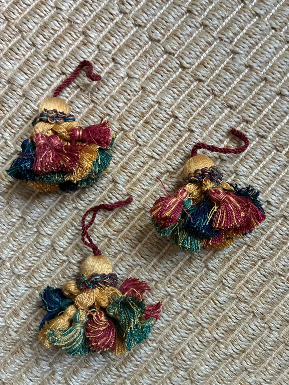 Italian Tassel Curtain Tieback & Matching Pom Poms